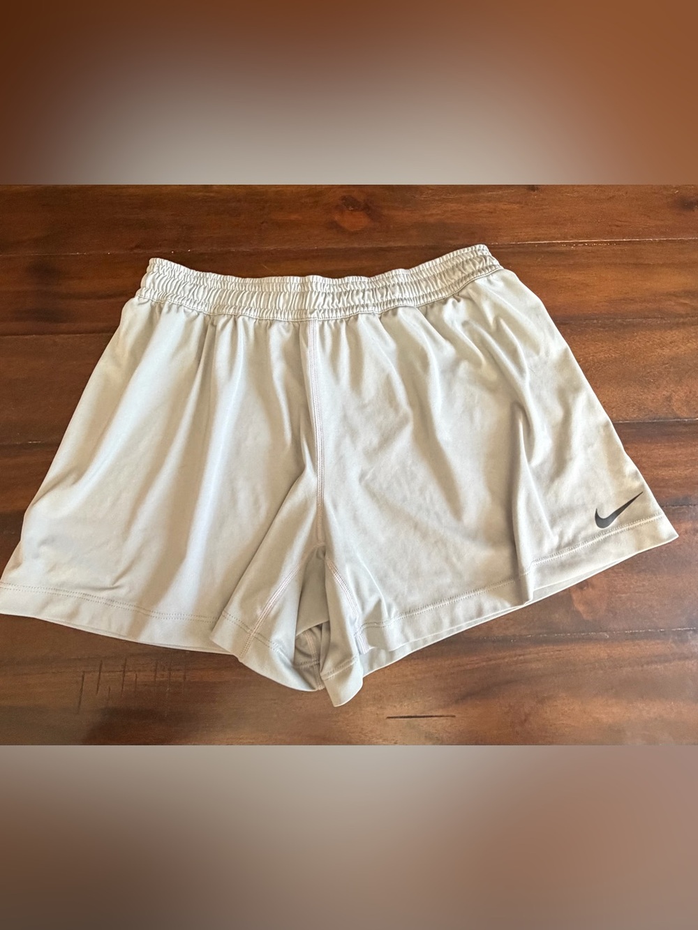 Nike Dri-FIT Womens Running Shorts Gray Athletic Training Workout Size Large